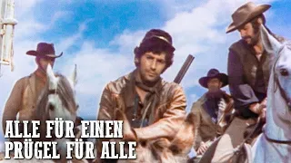 Alle für einen - Prügel für alle | Cowboy Film | Italowestern | Wilder Westen | Deutsch