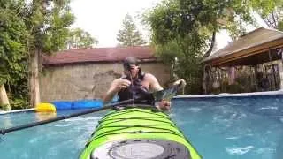 Kayak Rolling Practice, Learning Reverse Sweep Roll - Zephyr 155