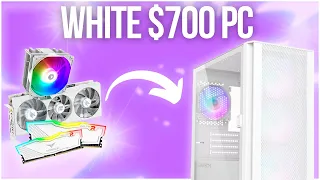 The All White Theme $700 “Beast” Budget PC Build in 2023 ⚪️