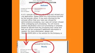 Refused to Ready NVC Ceac status - What Does it mean ?    ( 221g )  US Immigration