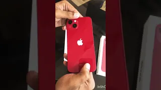 Iphone 13 (tedha) product red unboxing #shorts