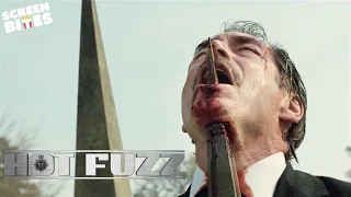 Bloodiest Moments in Hot Fuzz | Hot Fuzz | Screen Bites