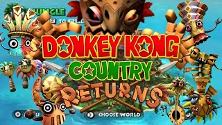 Donkey Kong Country Returns - All Bosses + Cutscenes