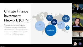 Climate Finance Investment Network Webinar