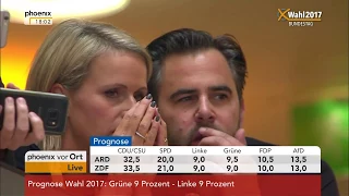 Bundestagswahl 2017: Reaktionen aus den Parteizentralen vom 24.09.2017