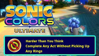 Sonic Colors Ultimate Harder Than You Think Trophy/Achievement Tutorial