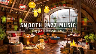 Smooth Jazz Music & Cozy Coffee Shop Ambience☕Soothing Jazz Instrumental Music for Work,Study,Focus