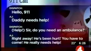 3 year old calls 911, saves his Father