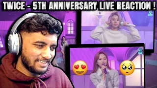 TWICE 5th Anniversary Special Live Reaction !! | 21:29 + One In A Million + Sleep Tight, Good Night