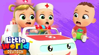 Tatü-Tata der Krankenwagen ist da! | Kinderlieder für Kleinkinder | Little World Deutsch