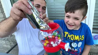 DIY Gumball Machine Maker with learn and play with Zack