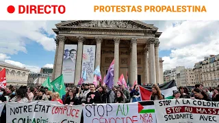 FRANCIA: PROTESTAS PROPALESTINAS de ESTUDIANTES frente al PANTEÓN | RTVE Noticias