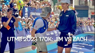 UTMB 2023 THE 100 MILES FINAL: JIM WALMSLEY VS. ZACH MILLER. Fantásticos ambos hasta sprint  final!