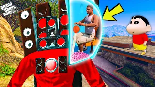 Franklin Control TITAN SPEAKERMAN's Mind To Save Avengers in GTA 5 ! GTA 5 AVENGERS