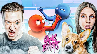 МЫ ПОДРАЛИСЬ С МОЕЙ ДЕВУШКОЙ, НО ЭТО GANG BEASTS!