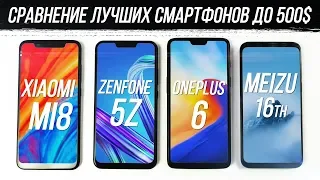 Какой Смартфон Лучший: Xiaomi Mi 8, Meizu 16th, OnePlus 6 или Asus Zenfone 5Z?