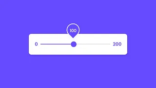 Custom Animated Range Slider using HTML CSS & JavaScript