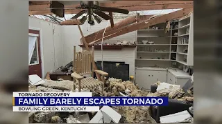 Family barely escapes tornado