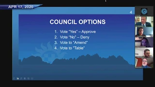 Special City Council Meeting - Apr 17 2020