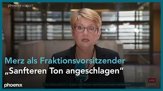 phoenix nachgefragt mit Sabine am Orde zur Wahl von Merz zum Fraktionsvorsitz der Union am 16.02.22