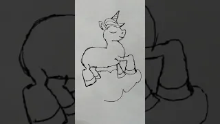 How to draw Unicorn 🦄, sketch art