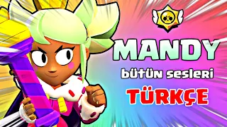 MANDY BÜTÜN SESLERİ TÜRKÇE ANLAMI #candyland  - Brawl Stars