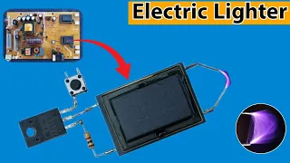 How to make electric lighter || Make a plasma arc lighter