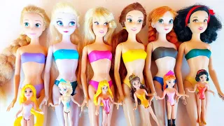 ASMR 5 MYSTERY SURPRISES Disney Princess Miniature Dolls Satisfying Unboxing NO Talking Video DIY
