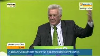 Bundesdelegiertenkonferenz von B'90/Grüne: Rede von Winfried Kretschmann