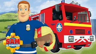 Jupiter en action | Sam le Pompier | Meilleures sauvetages avec le camion de pompiers! | animés