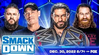 ROMAN REIGNS AND SAMI ZAYN VS JOHN CENA AND KEVIN OWENS SMACKDOWN DECEMBER 30TH | WWE 2K22