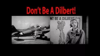 Don't Be a Dilbert - Pilot Safety Training featuring the F4F WildCat (Restored HD 1943)