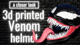 3D PRINTED VENOM MASK (WEARABLE)