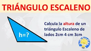 🔻 Cálculo de la ALTURA de un triángulo Escaleno | Teorema de Pitágoras | Juliana la Profe