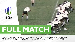 Rubgy World Cup 1987: Argentina v Fiji