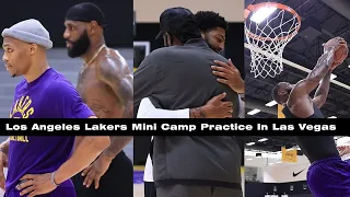 EXCLUSIVE FOOTAGE Of LAKERS Mini Camp PRACTICE In Las Vegas(LeBron, Westbrook, AD, Melo, Rondo)