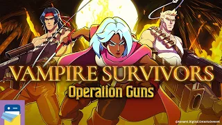 Vampire Survivors: Operation Guns DLC - Unlock Bill, Lance, Probotector, Stanley, Bahamut and More!