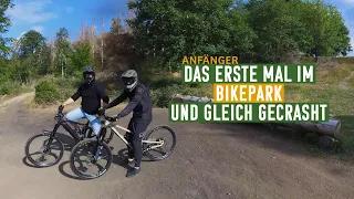 Anfänger crasht im Bikepark MSB X Trail Sankt Andreasberg