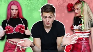 Who Can DIY the Best Christmas Outfit CHALLENGE