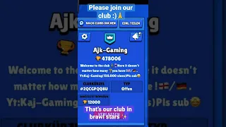 Join our club in Brawl stars ✨ #trending #viral #trendingshorts #gaming #viralvideo #brawlstars