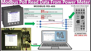 Modbus Poll read data from Schneider power meter