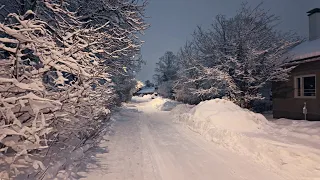 Snowy Winter Walk in Peaceful Neighborhoods of Helsinki, Finland (Länsi-Pakila to Kustaankartano)