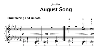 August Song by Diane Hidy