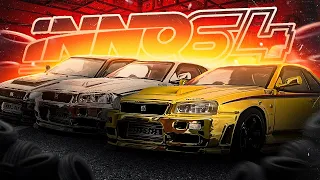 INNO64. Обмазываемся хромом и эксклюзивами. Обзор Nissan Skyline R34 Nismo R-Tune. Chrome Collection