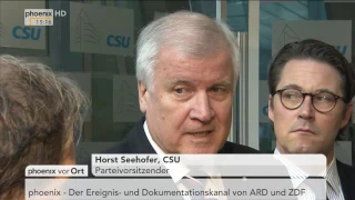 Aktuelles aus den Parteien: Parteivorsitzender der CSU Horst Seehofer am 05.12.2016