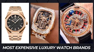 Top 10 Most Expensive Luxury Watch Brands In The World, #watch  #rolex #watches