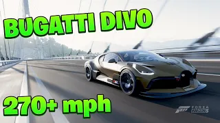 Bugatti Divo TOP SPEED TUNE in Forza Horizon 5! 270 MPH