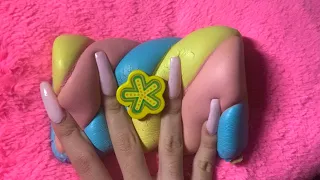 ASMR - tapping/scratching w/long nails (very tingly triggers) my first video!!