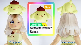 *HURRY* GET THIS FREE SANRIO POMPOMPURIN HAT NOW 😍🤫 HELLO KITTY CAFE