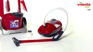 Theo Klein - Vileda Cleaning Trolley with Vacuum Cleaner - without text (#6742)